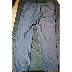 Alive Men’s Jogger Pants Gray L Polyester Elastic Waist Drawstring Gym Training